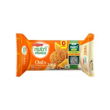 Britannia NutriChoice Oats Orange & Almond Biscuit